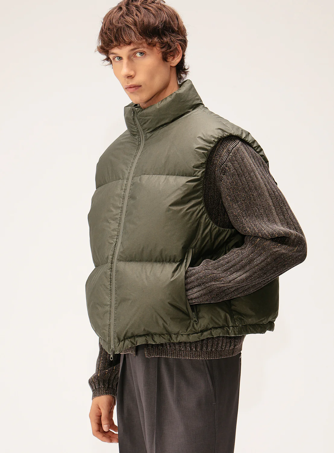 Wide Fit Faded Down Vest