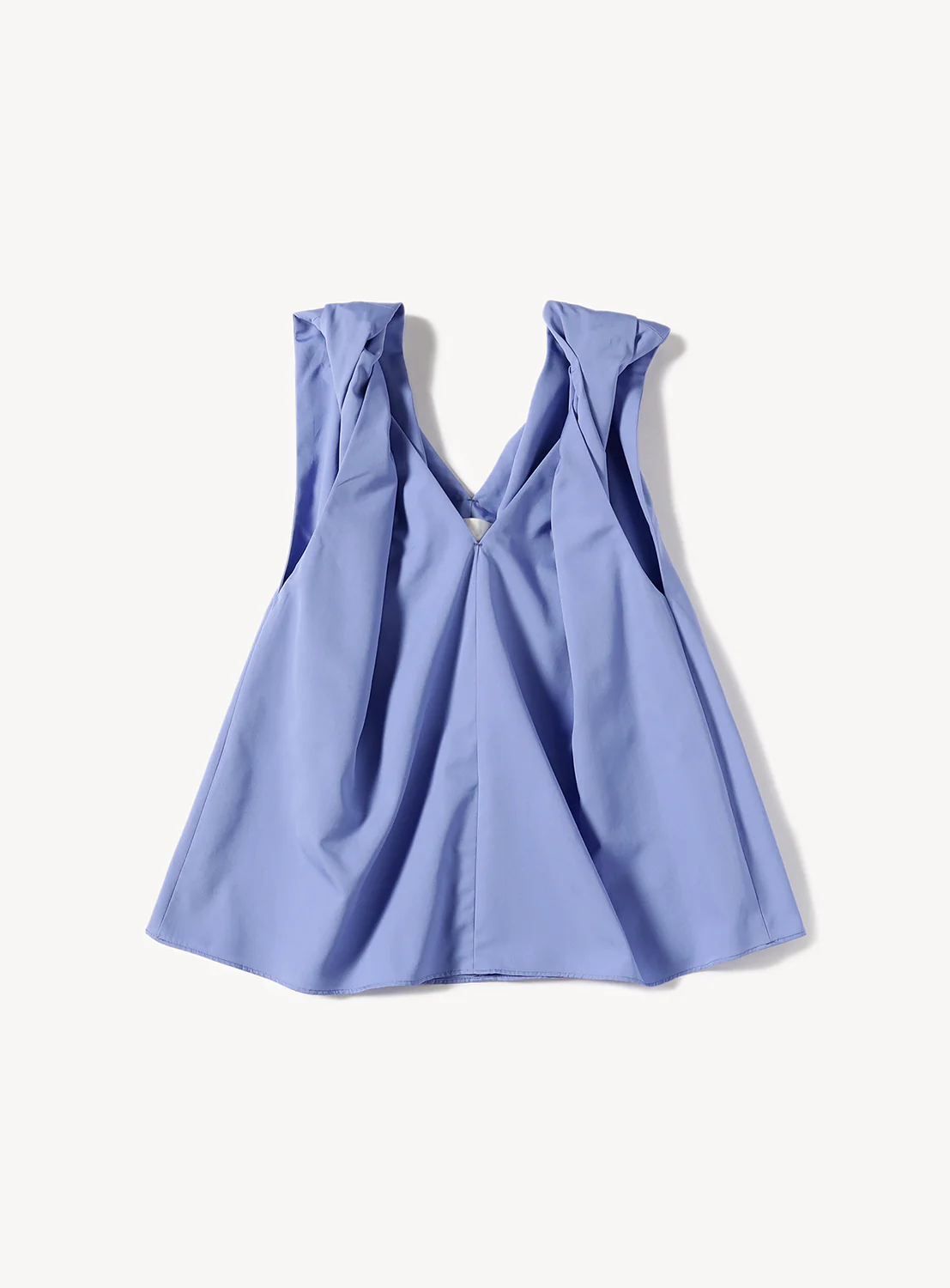 Cotton Twist-Shoulder Blouse