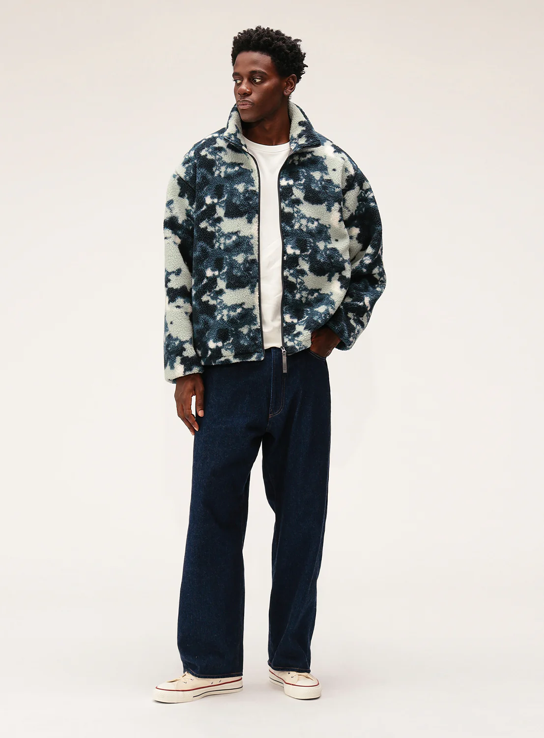 Relaxed Fit Boa Jacket