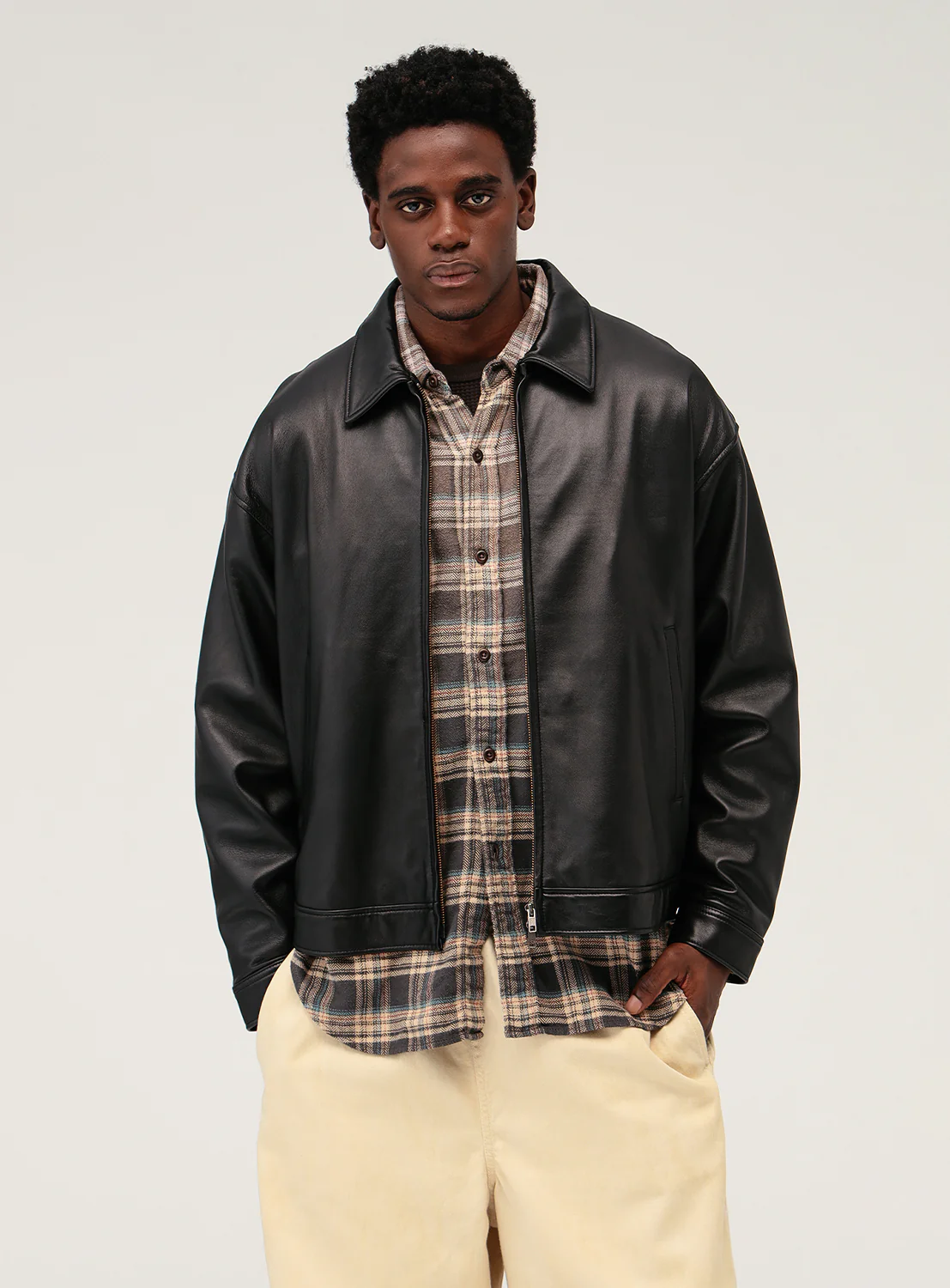 Leather Zip Jacket