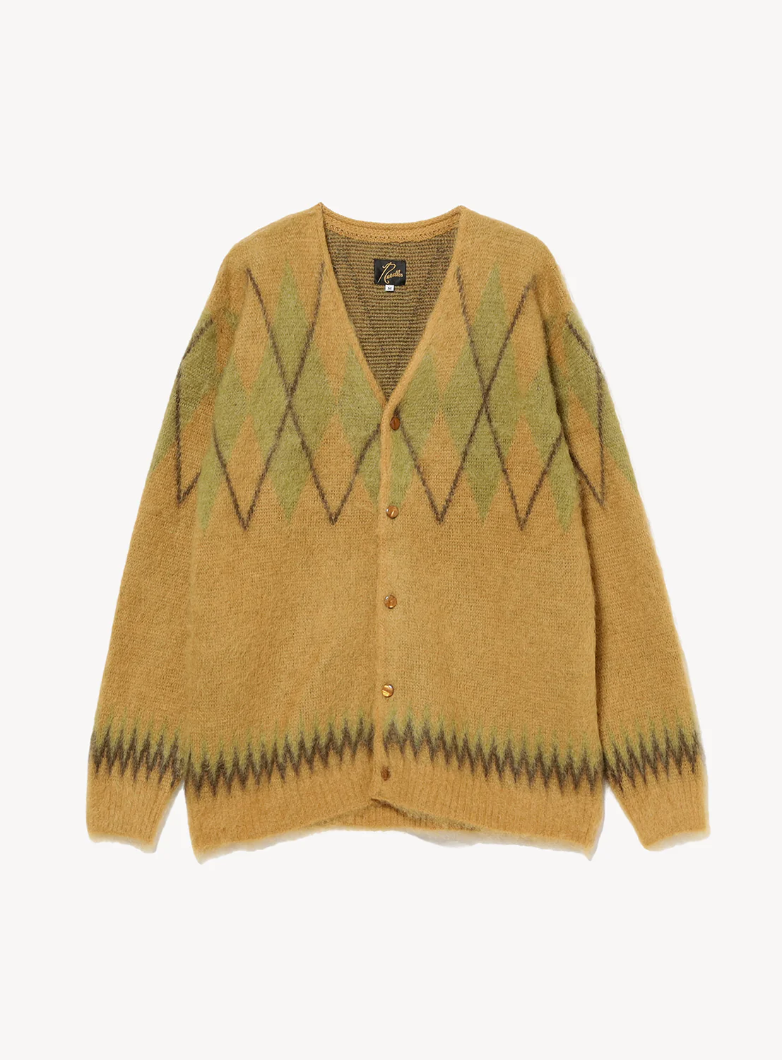 Mohair Argyle Cardigan