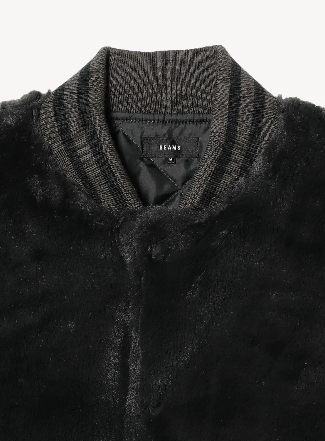 Wide Fit Faux Fur Varsity Jacket