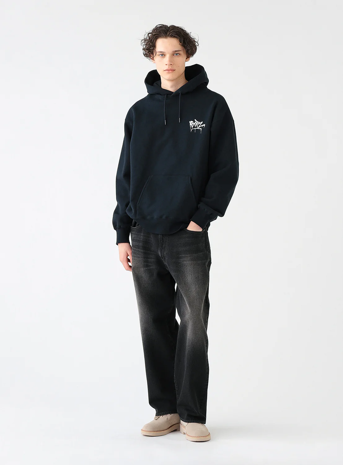 Wide Fit Denim Pants