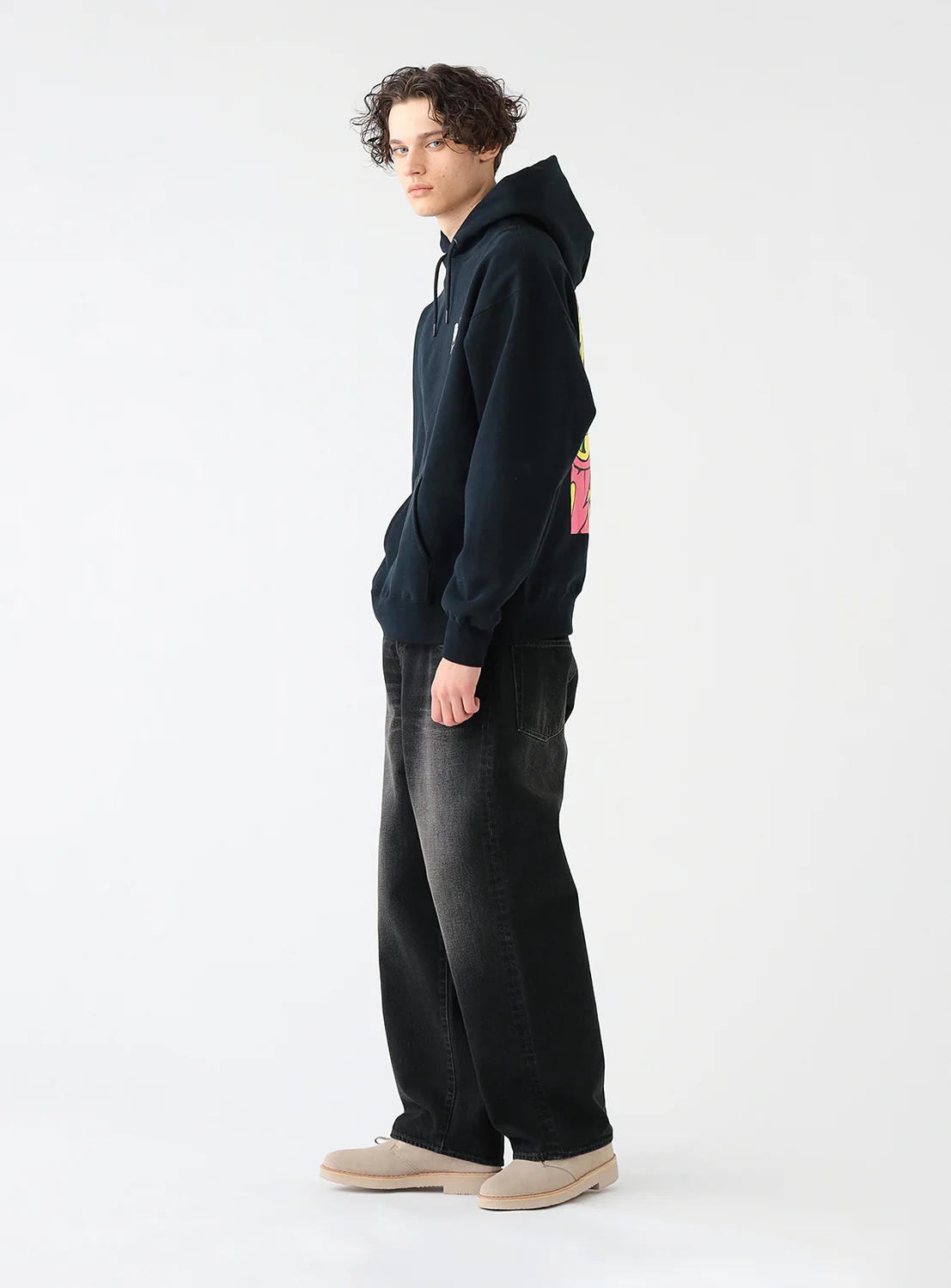 Wide Fit Denim Pants