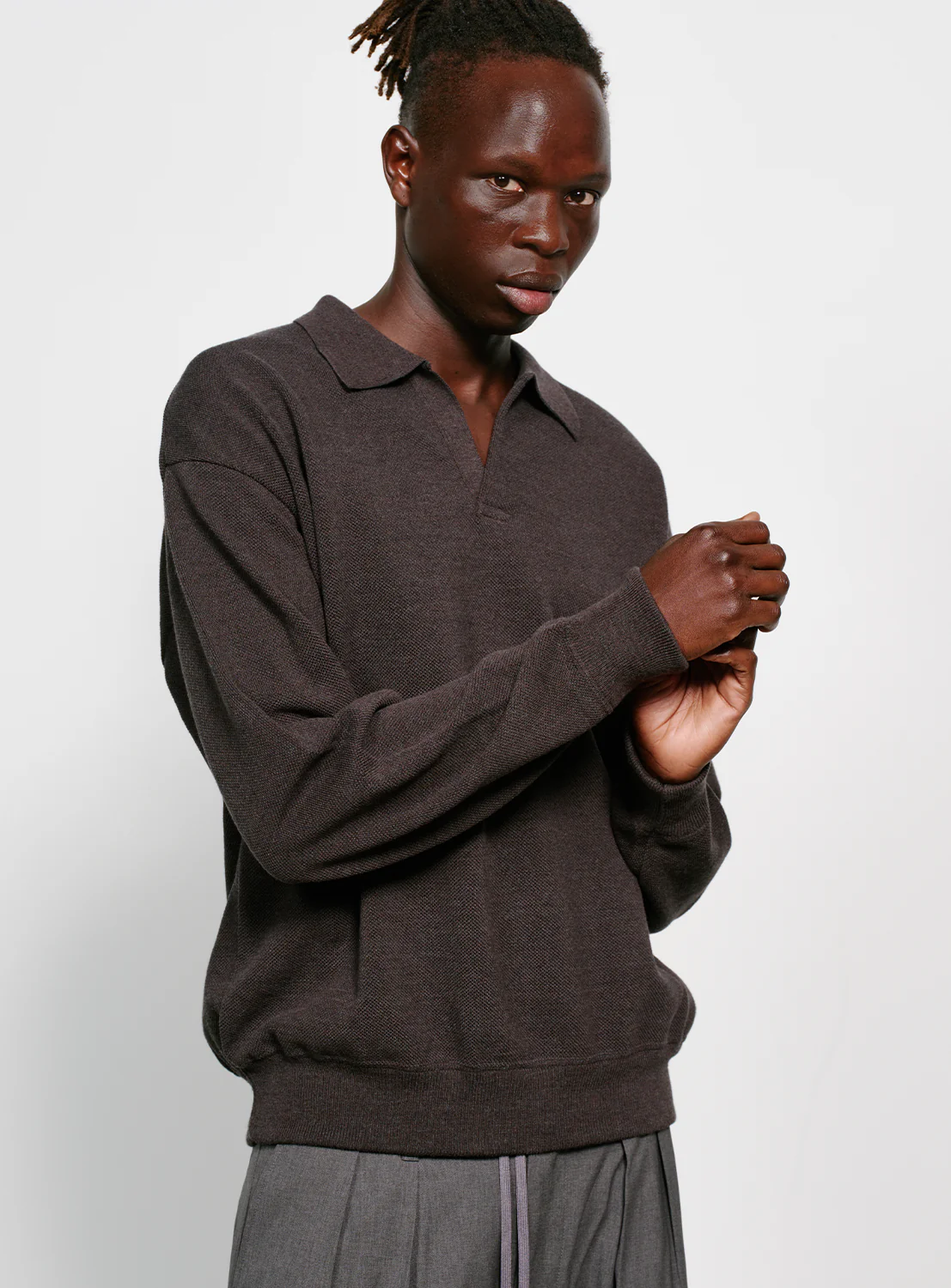Moss Stitch Skipper Shirt