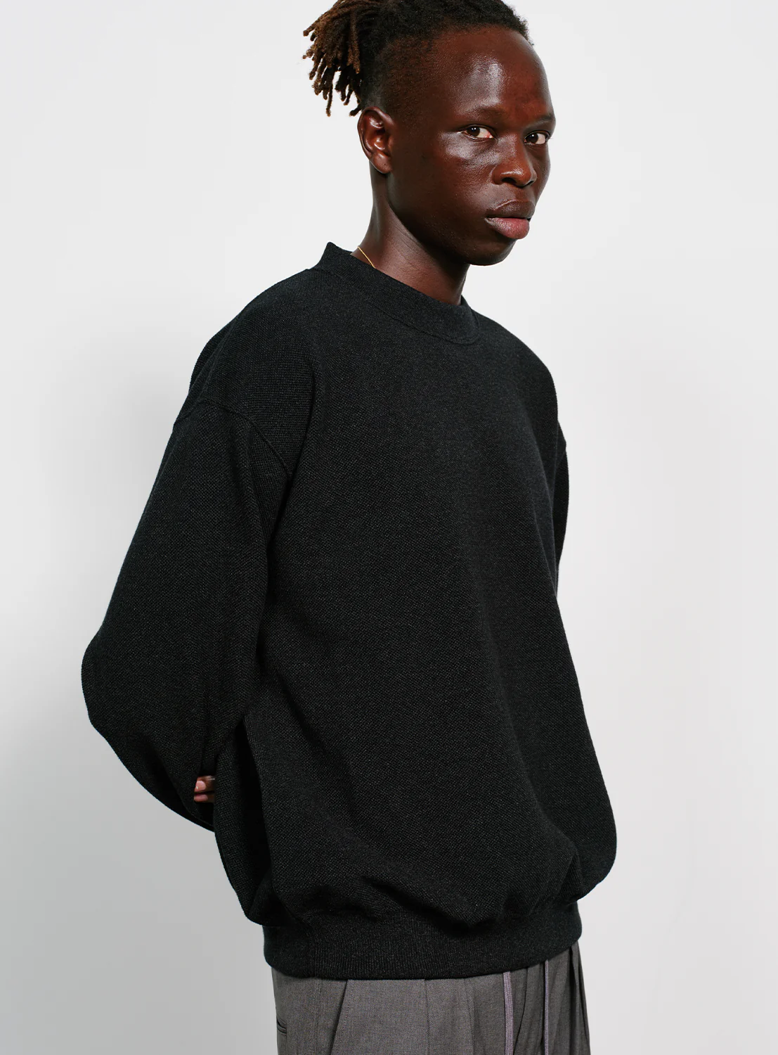 Moss Stitch Pullover Shirt