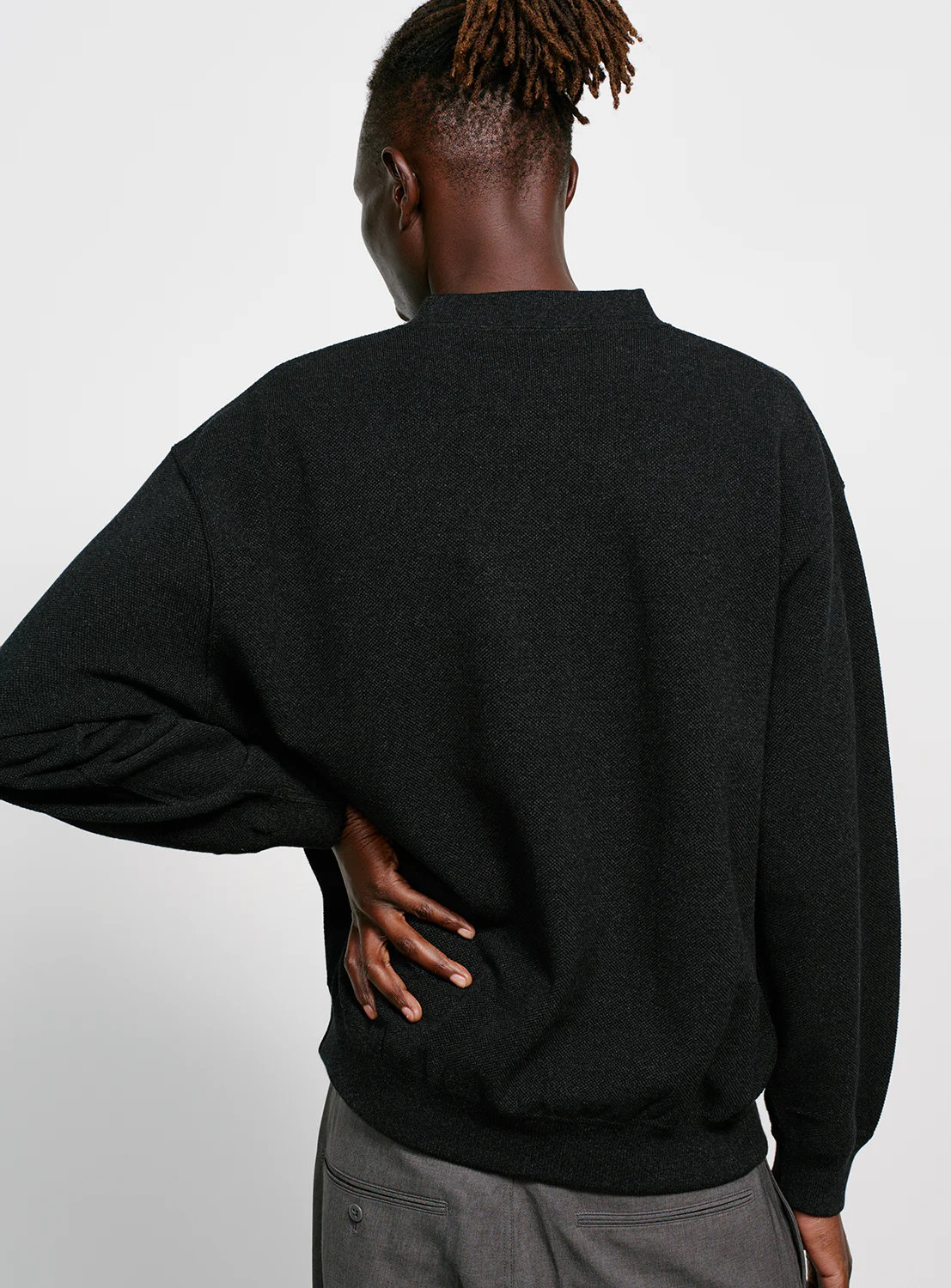 Moss Stitch Pullover Shirt