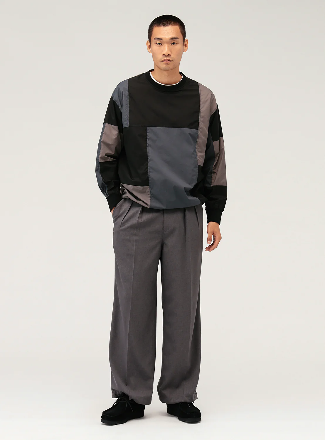 Wide Fit Patchwork Top