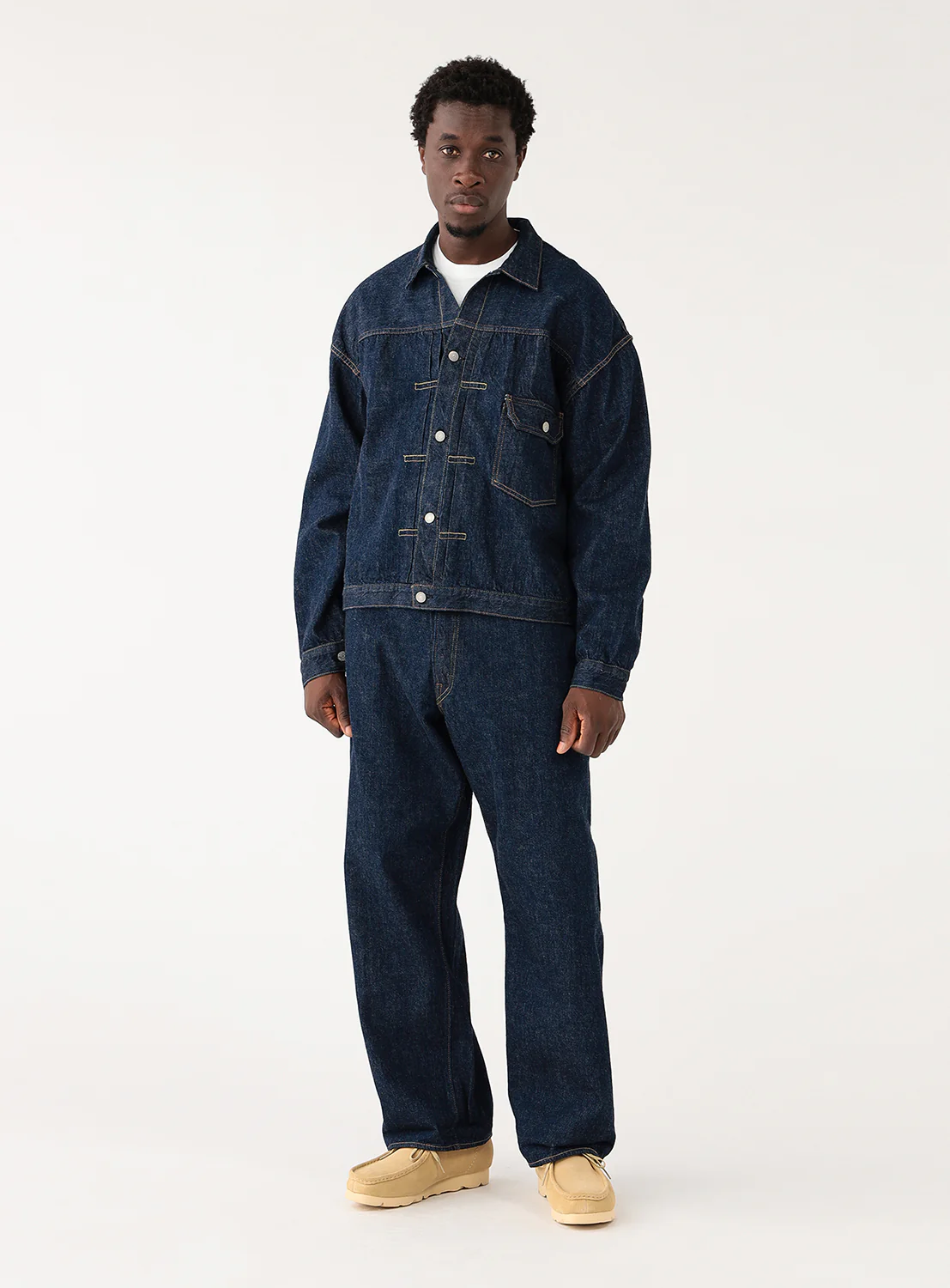 [Exclusive] orSlow × BEAMS JAPAN 100 Super Dad Light-Weight Selvedge Denim Pants
