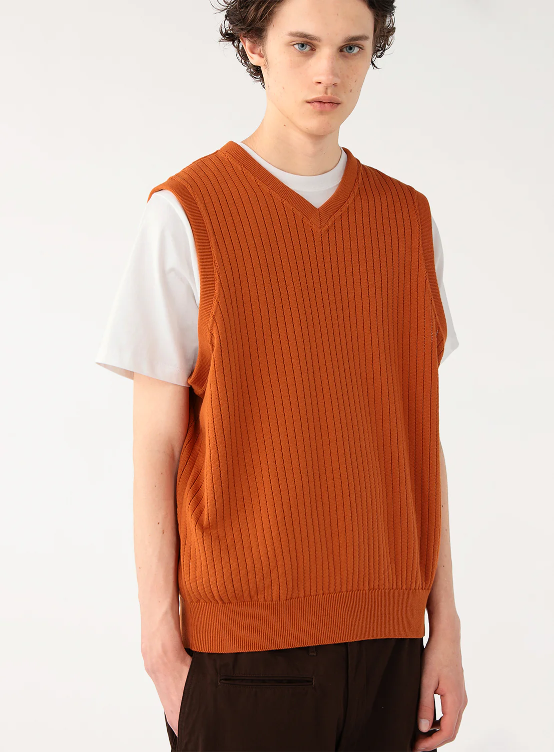 Stripe Mesh Vest