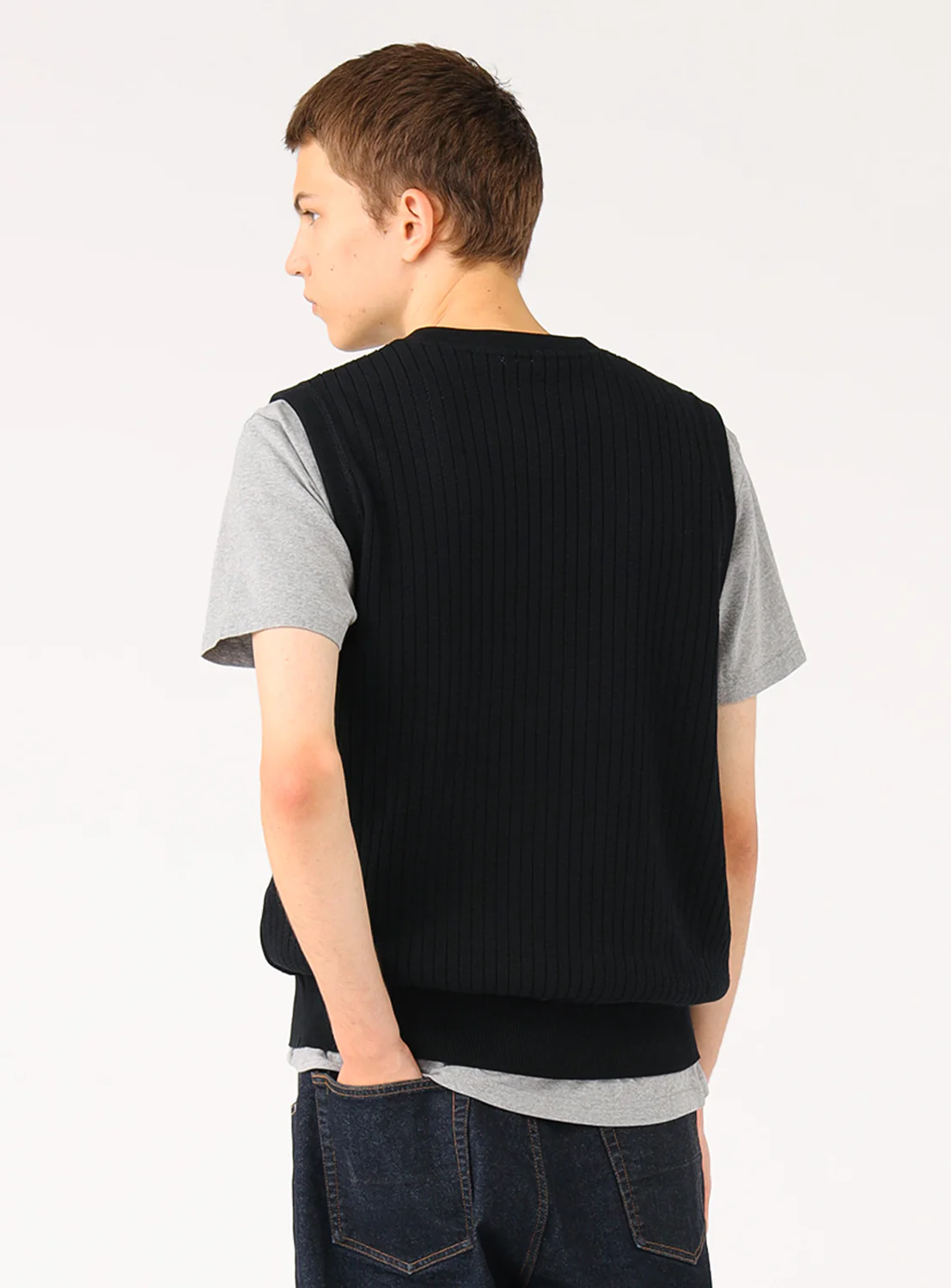 Stripe Mesh Vest