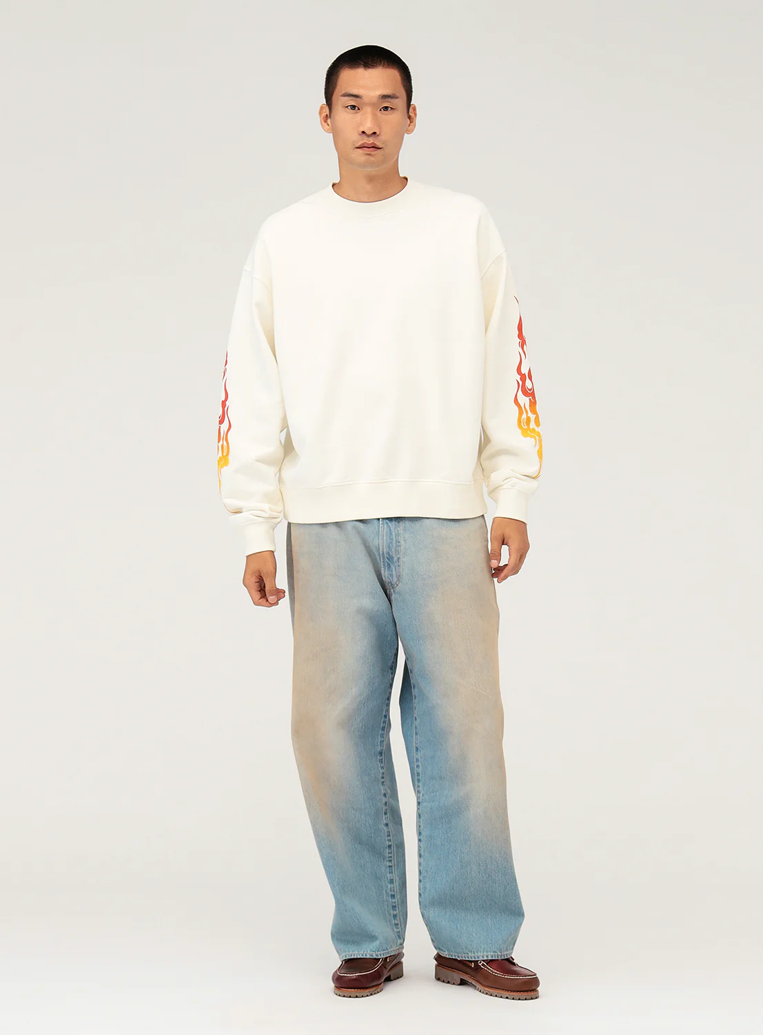 Wide Fit Denim Pants