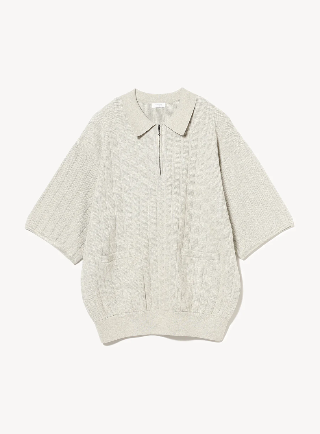 Rib Half Zip Polo