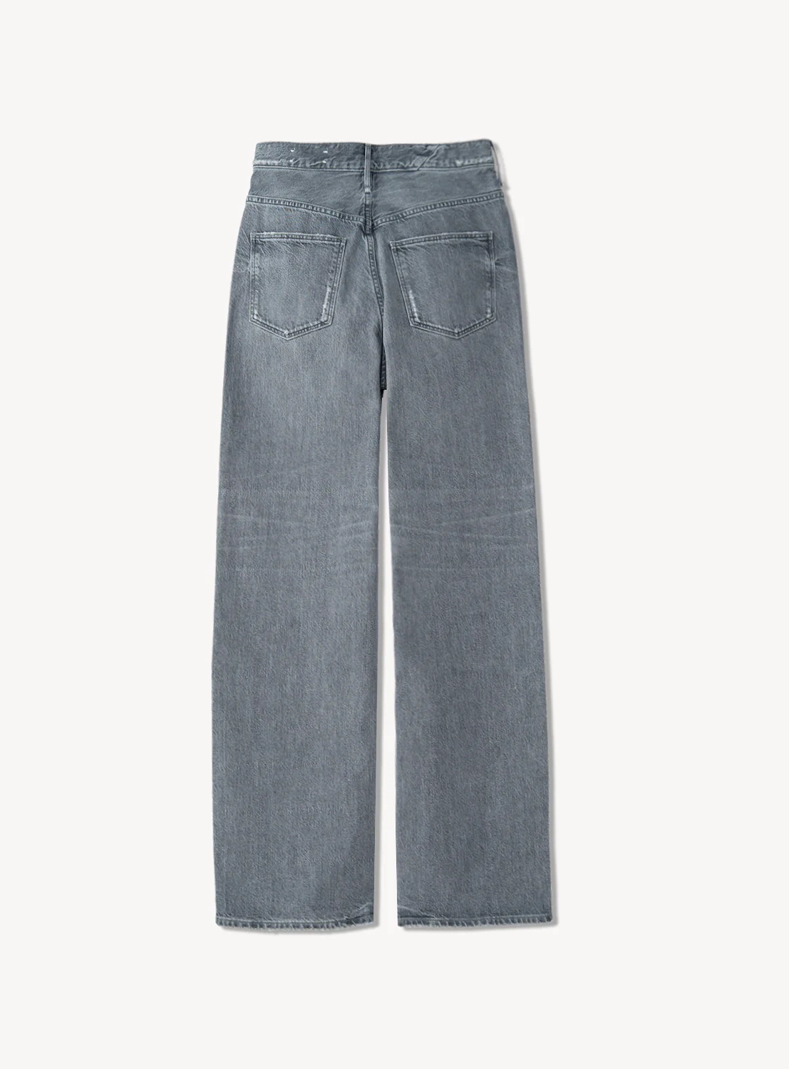 "The Niece" High-Rise Wide Straight Denim Pants