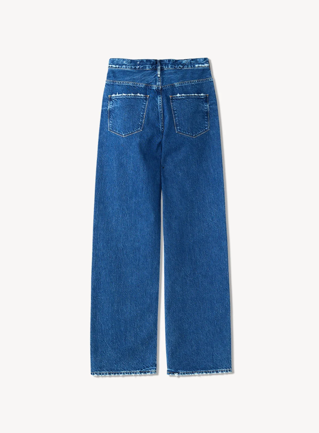 "The Niece" High-Rise Wide Straight Denim Pants