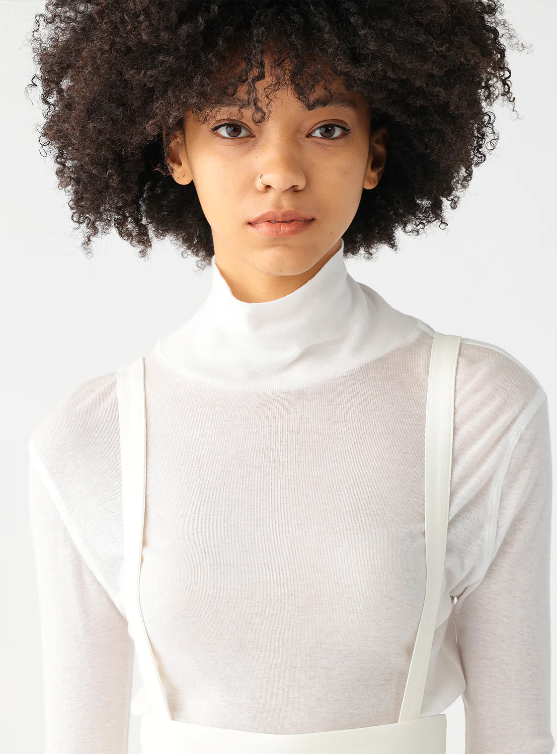 Demi Turtleneck Sheer Top