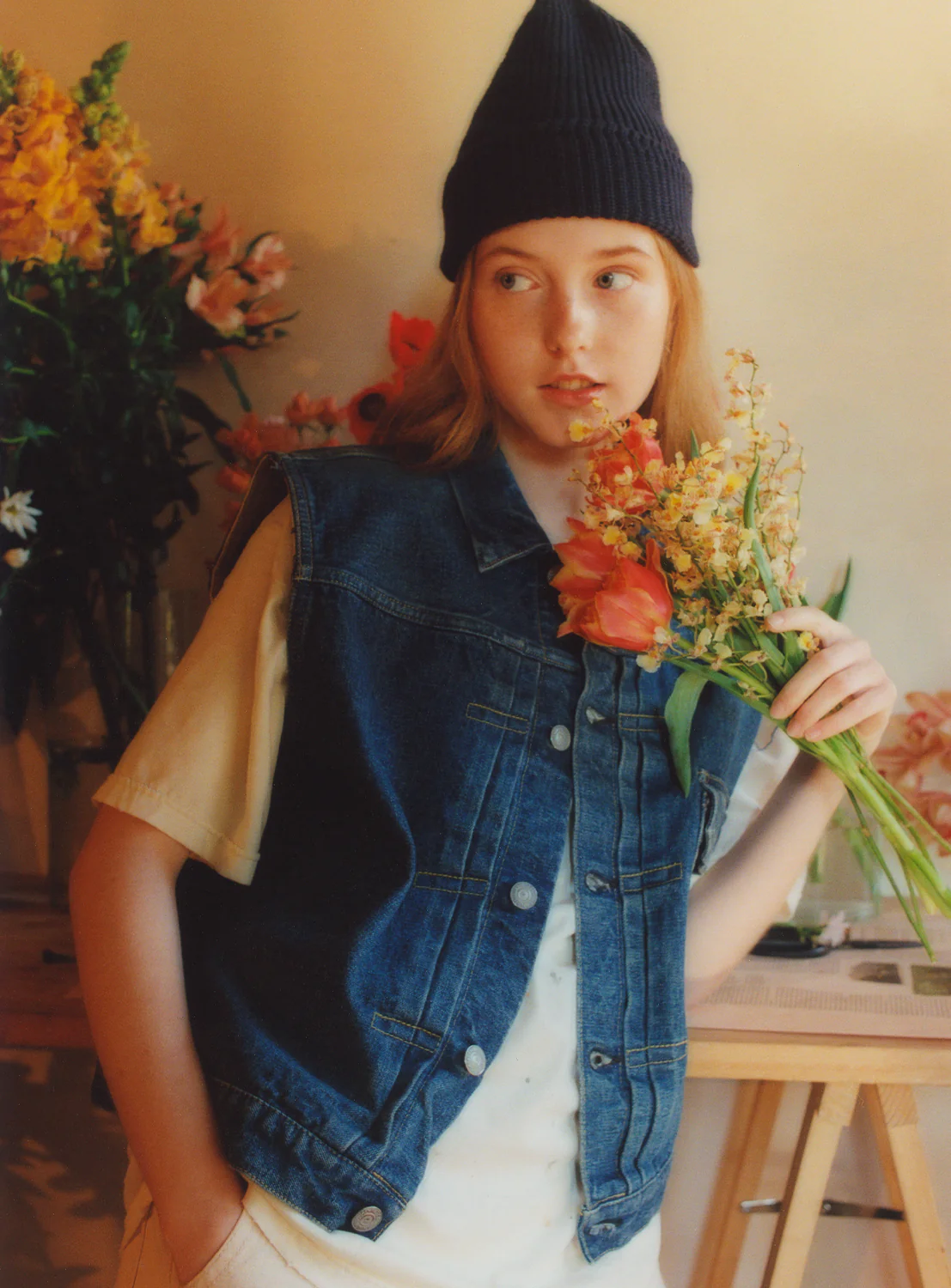 [Exclusive] orSlow x BEAMS BOY Denim Vest