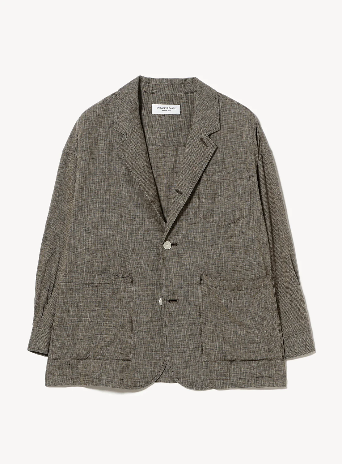 Stripe and Check Big Jacket
