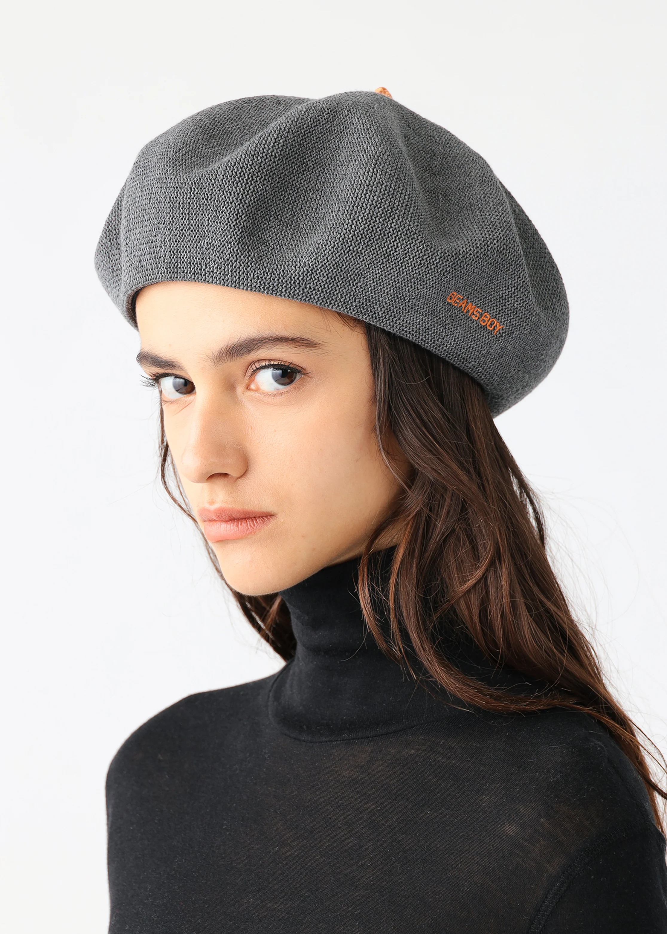 Beams Boy Logo Embroidery Beret