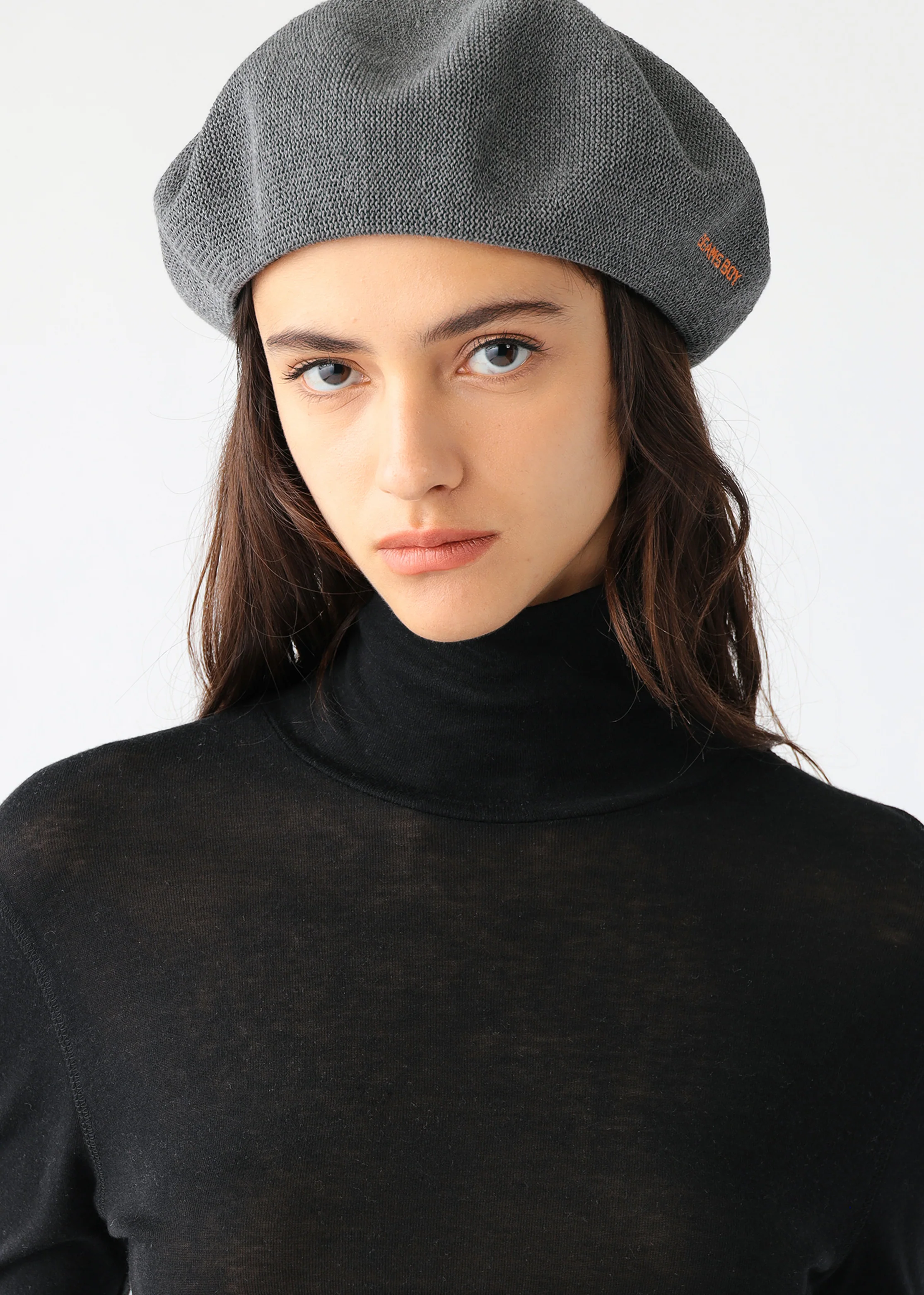 Beams Boy Logo Embroidery Beret