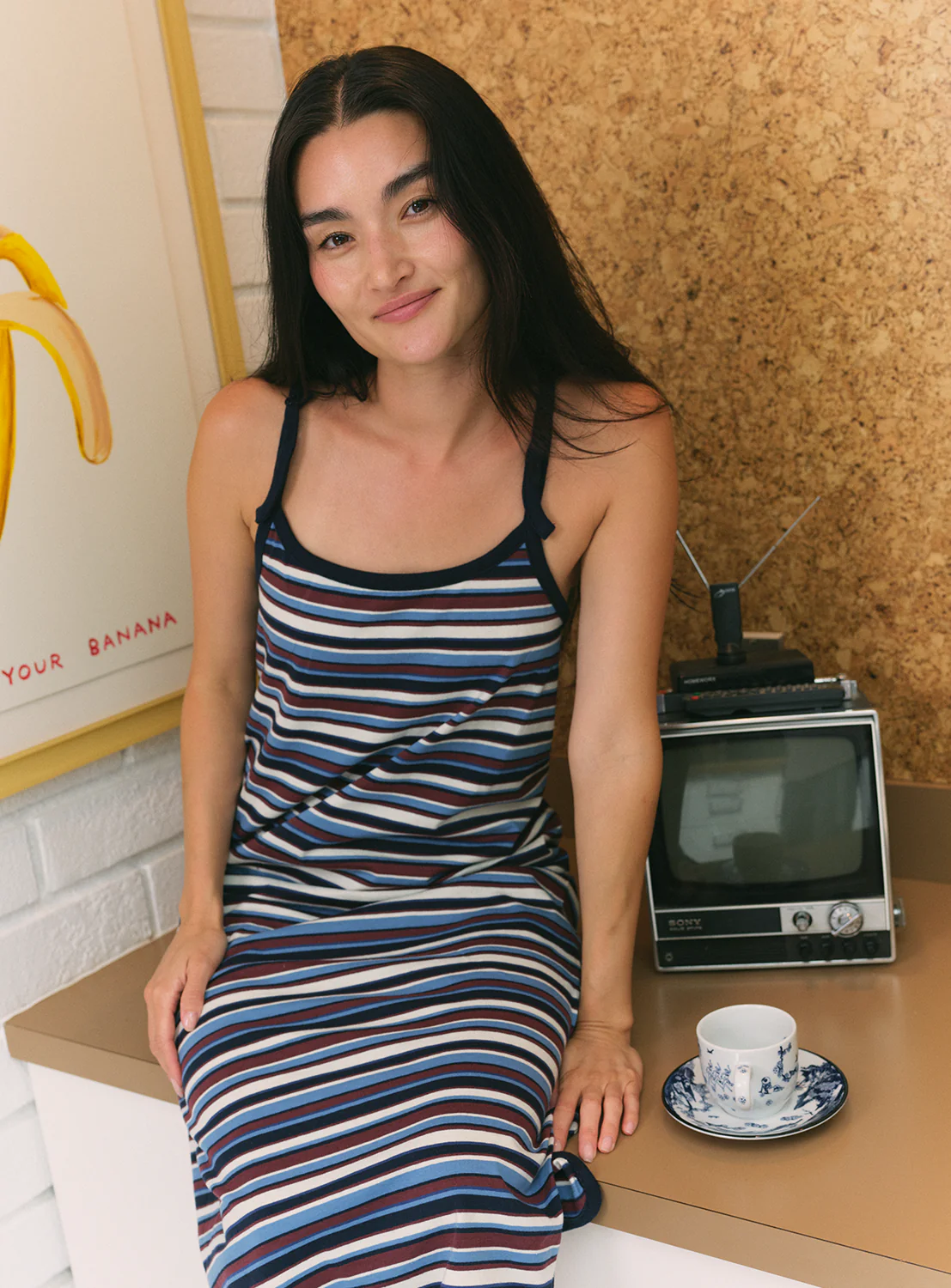 Multi Border Dress