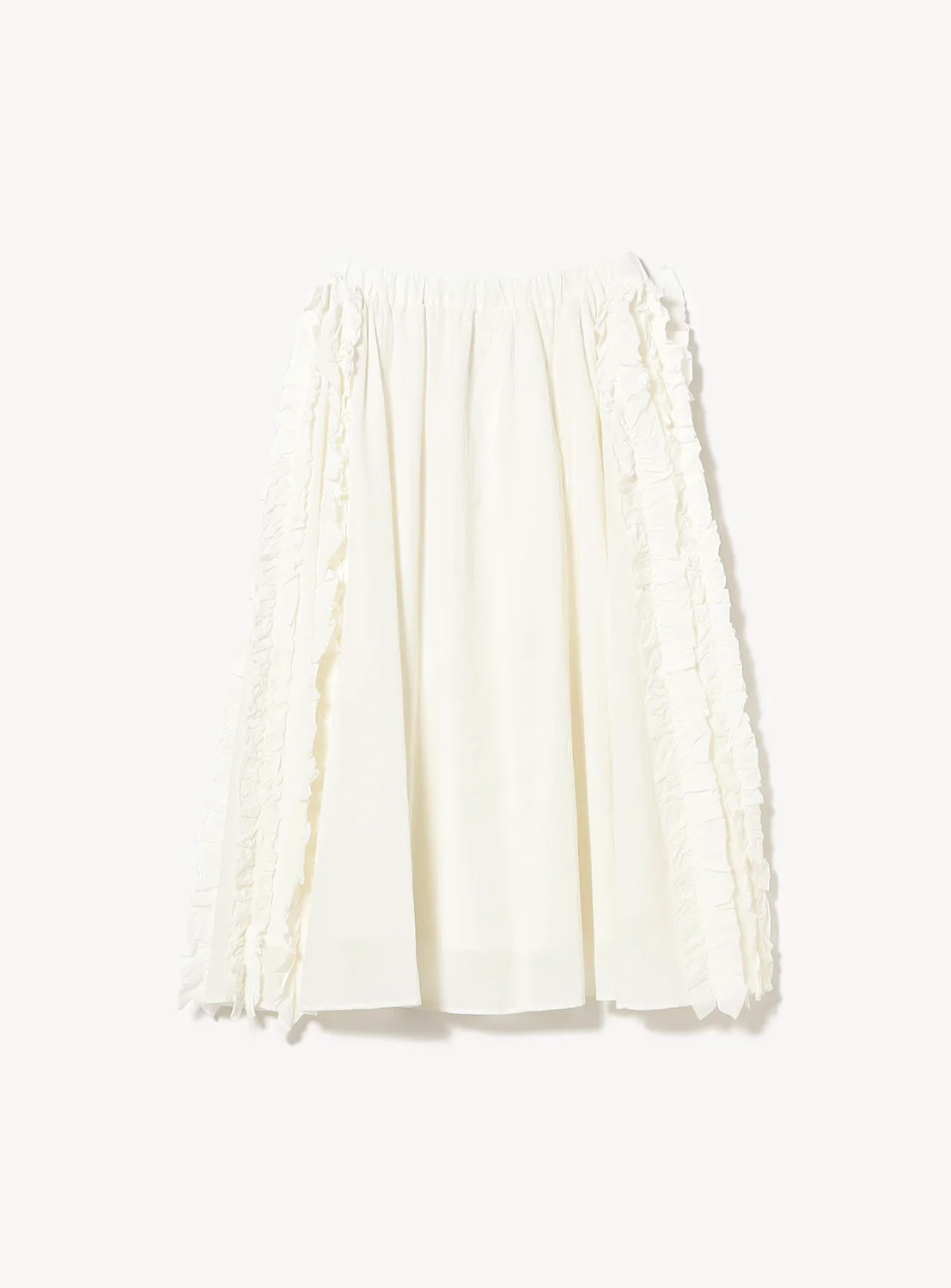 Dobby Ruffle Skirt