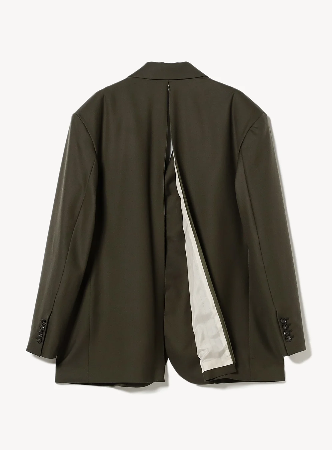 Wool Back Open Jacket