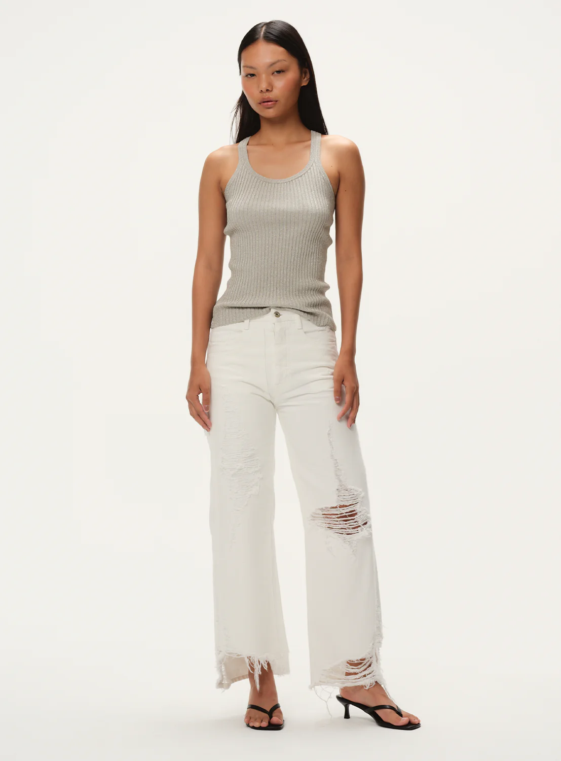Distressed Denim Pants