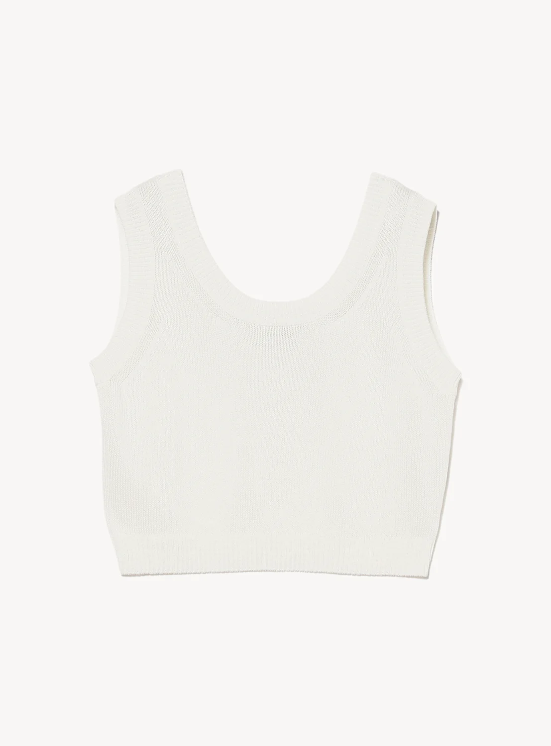 Cropped Knit Tank