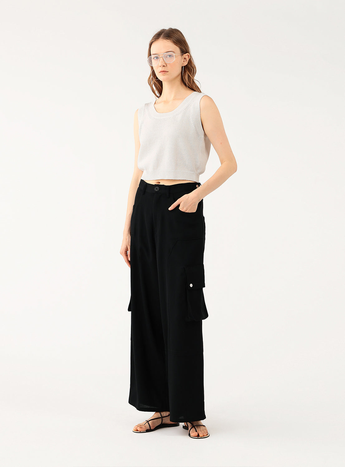 Cropped Knit Tank