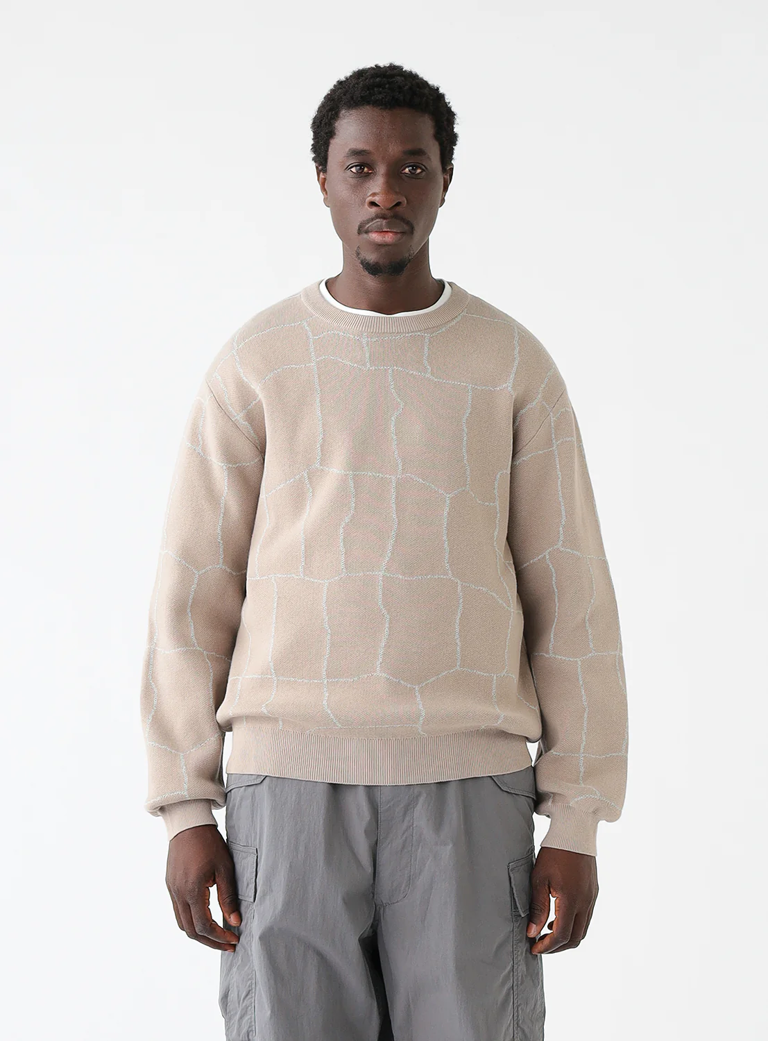 12 Gauge Spider Web Crew Knit