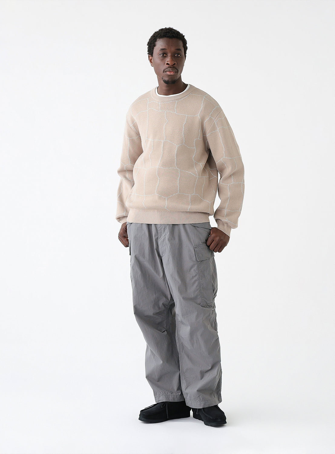 12 Gauge Spider Web Crew Knit