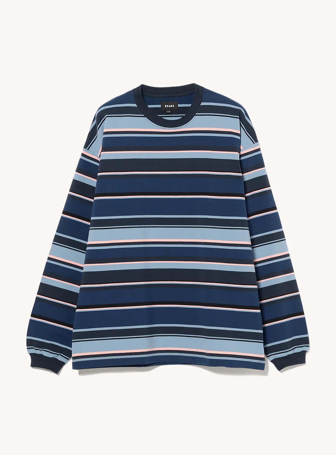 Multi Border Long Sleeve T-Shirt
