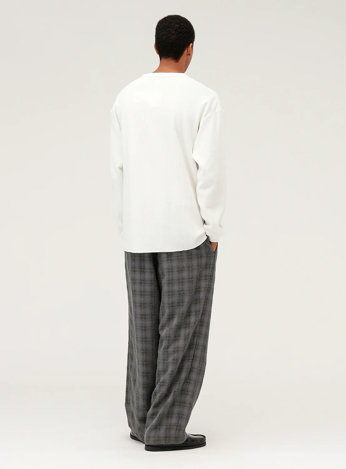 Boucle Check Easy Pants