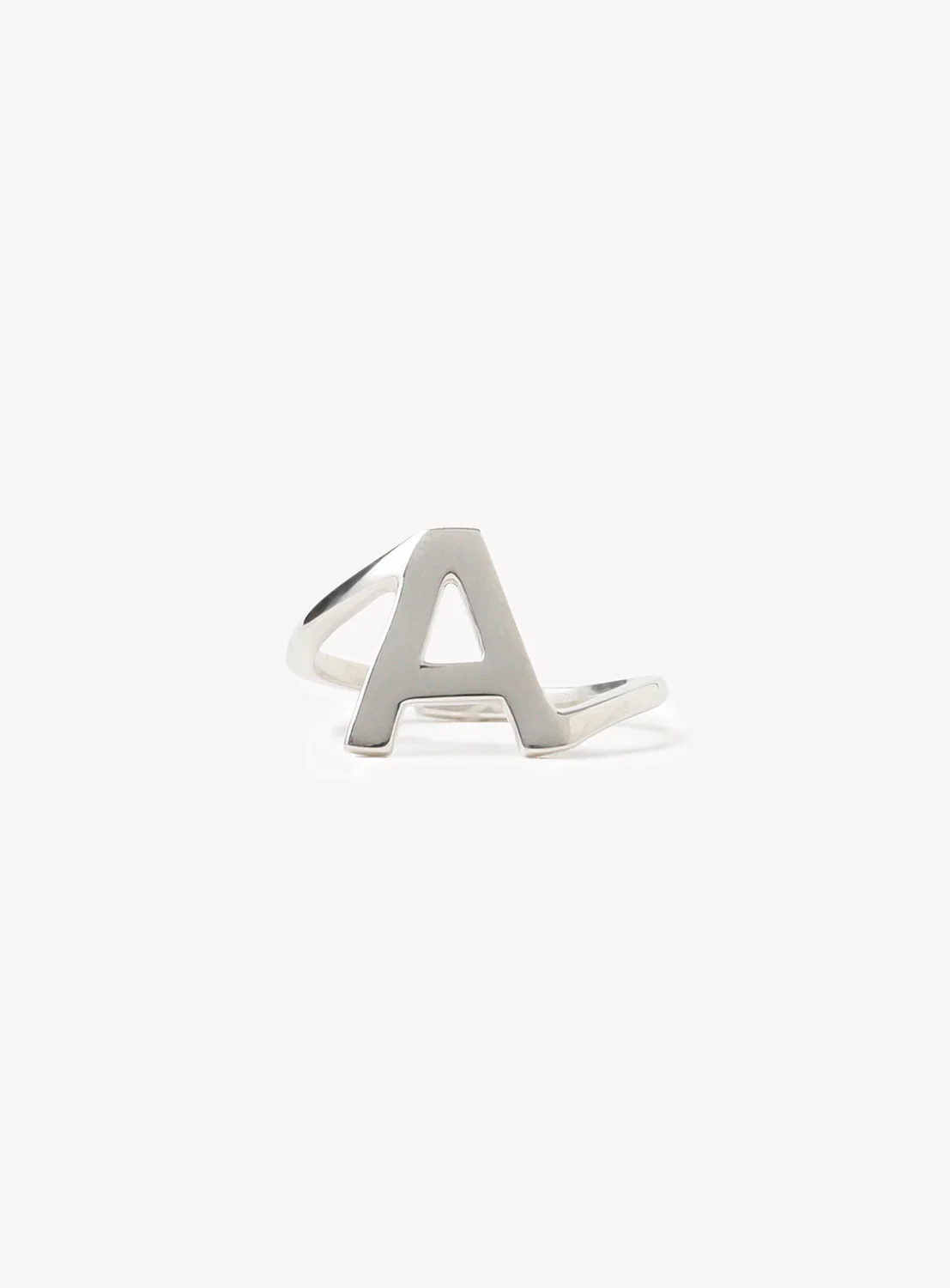 Silver 925 Initial Ring A