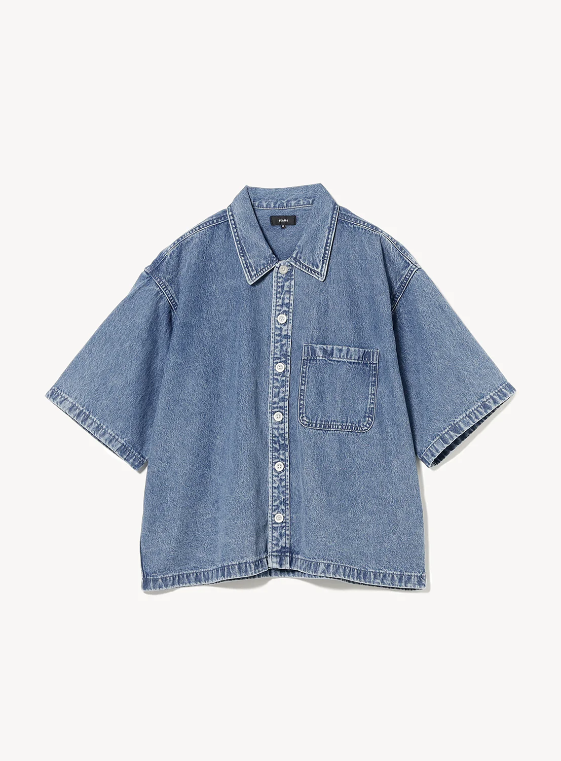 Short Denim Shirt