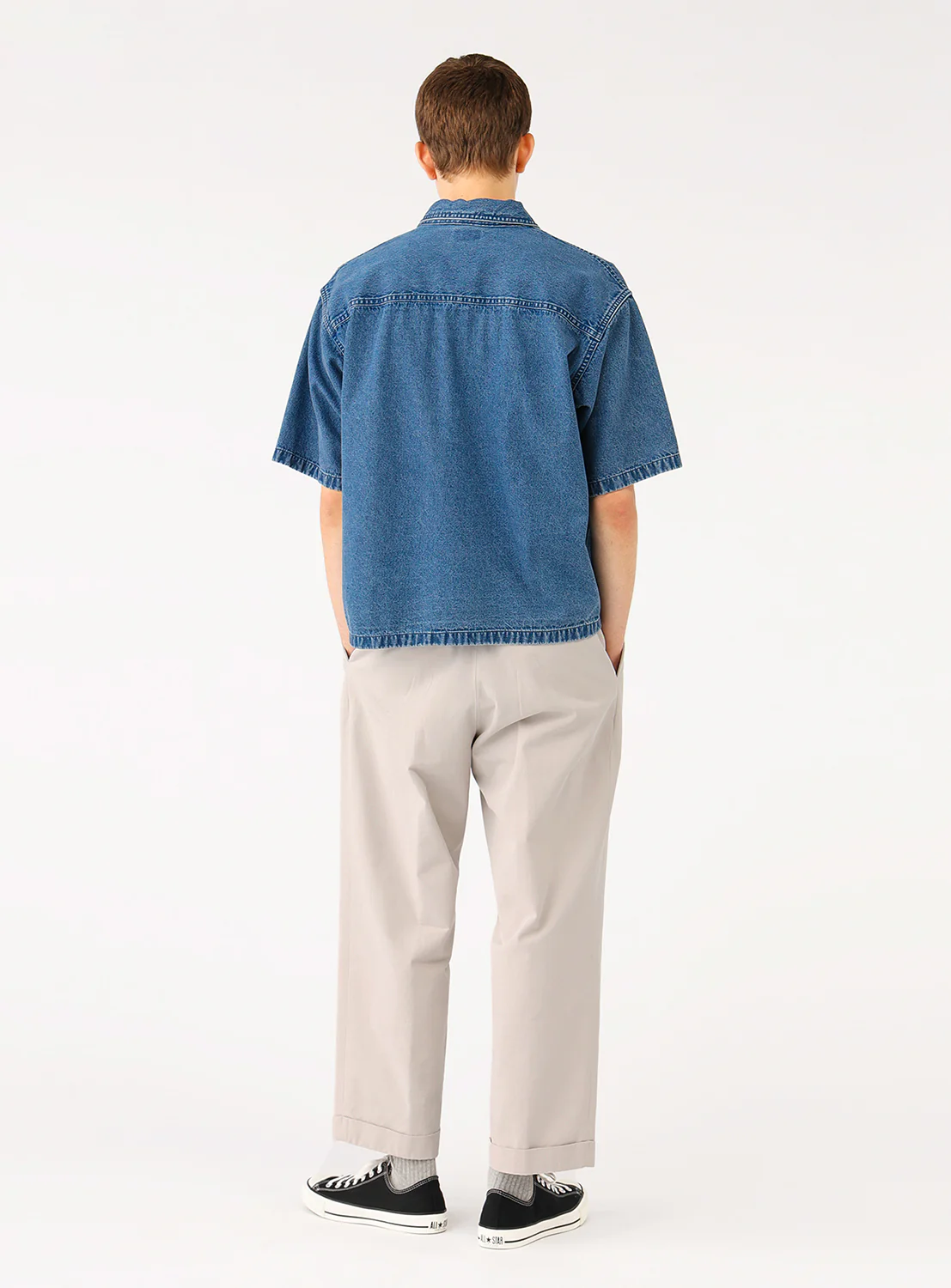 Short Denim Shirt