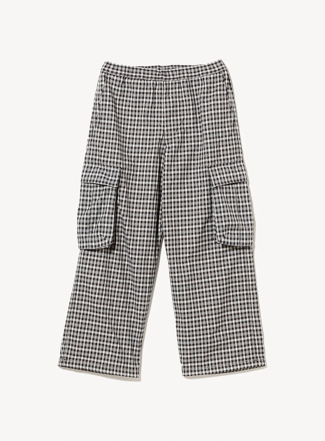 Wide Check Cargo Pants