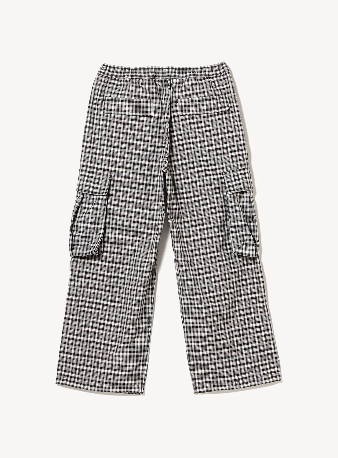 Wide Check Cargo Pants
