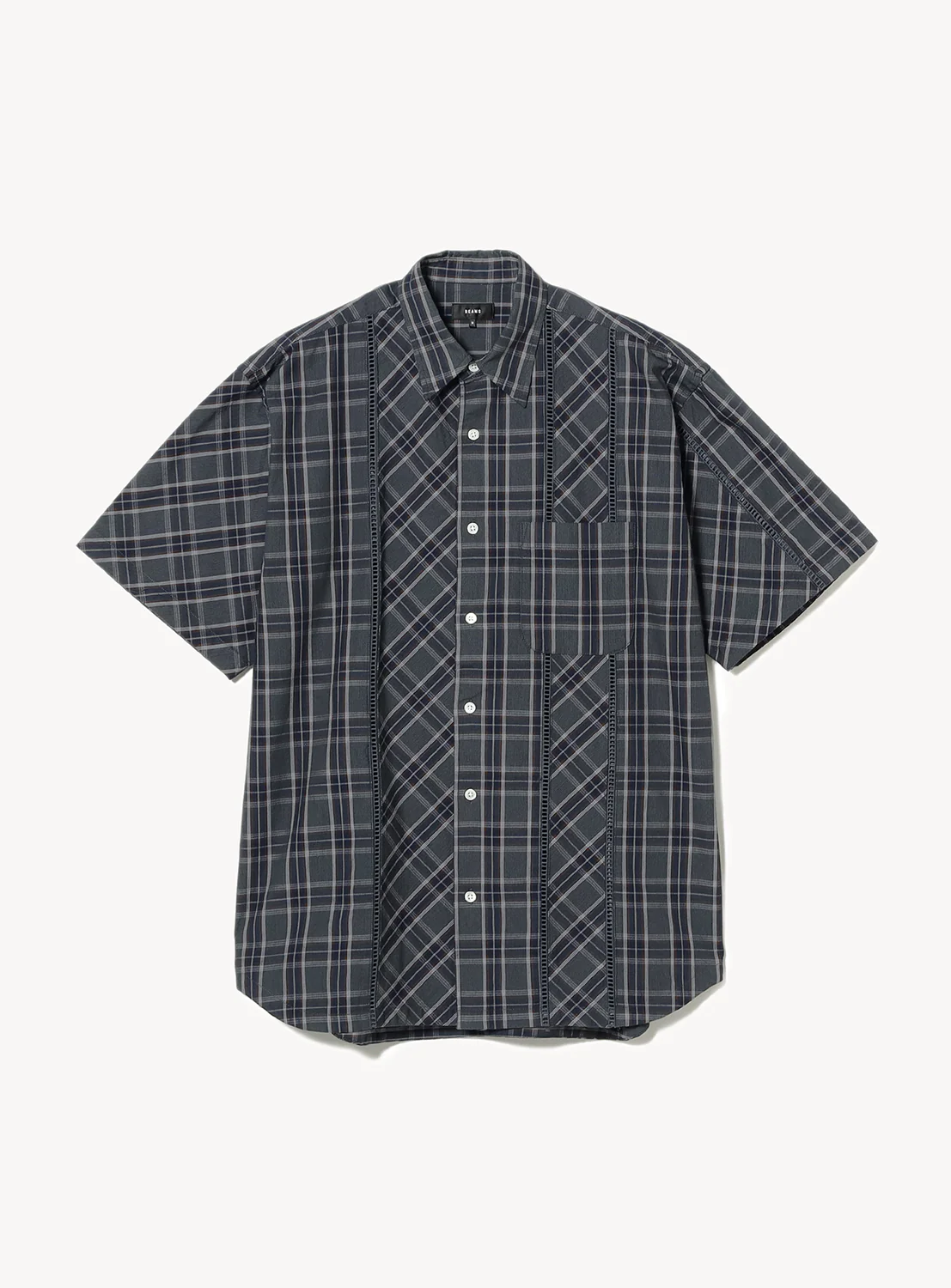 Lace Checkered Shirt