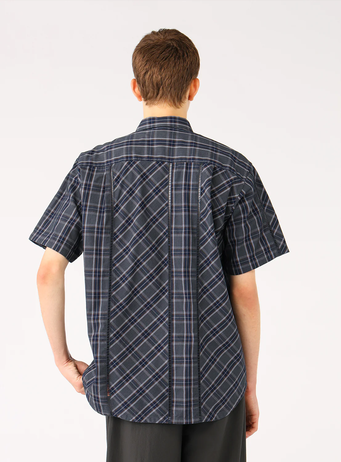 Lace Checkered Shirt