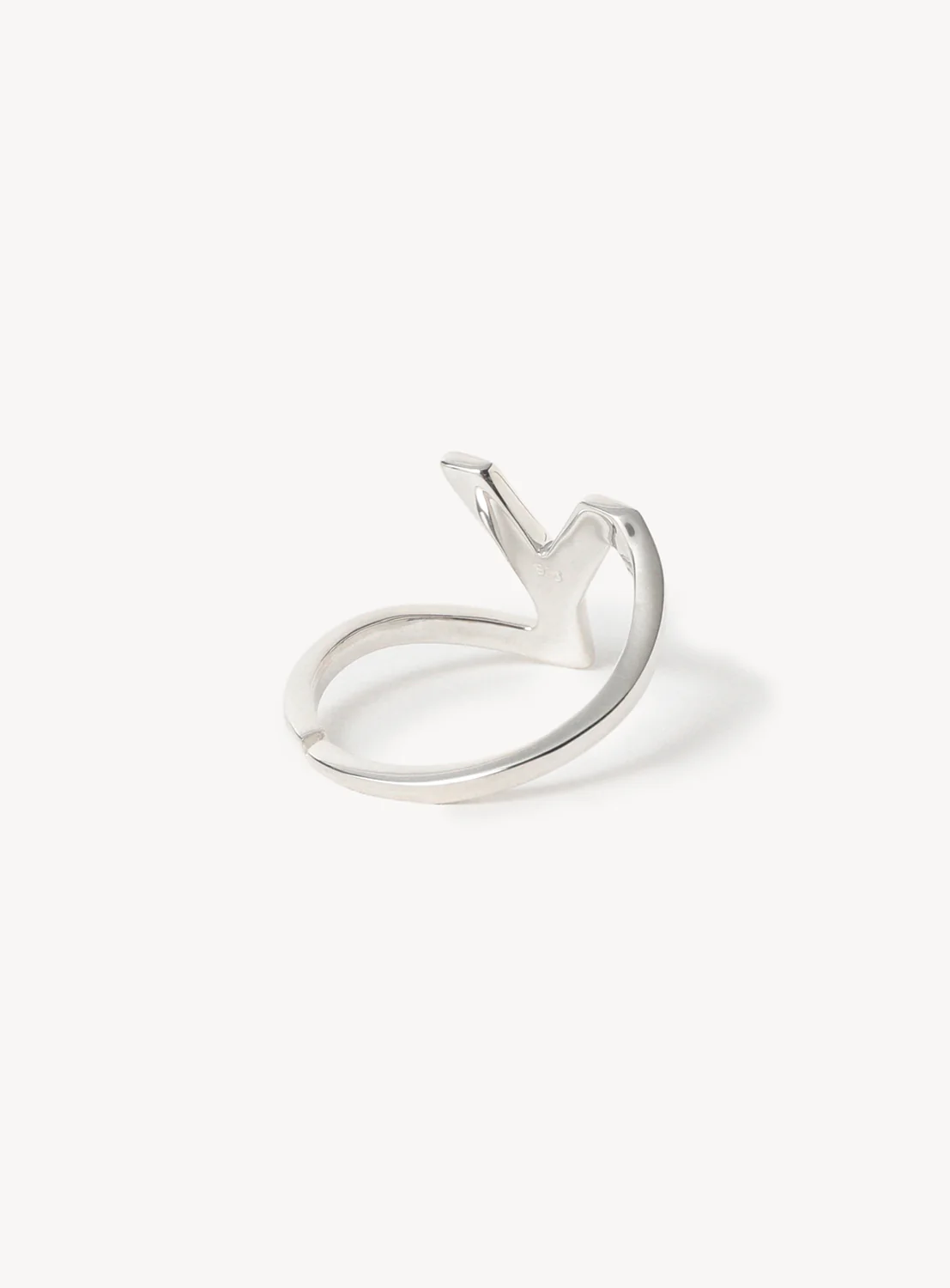 Silver 925 Initial Ring Y