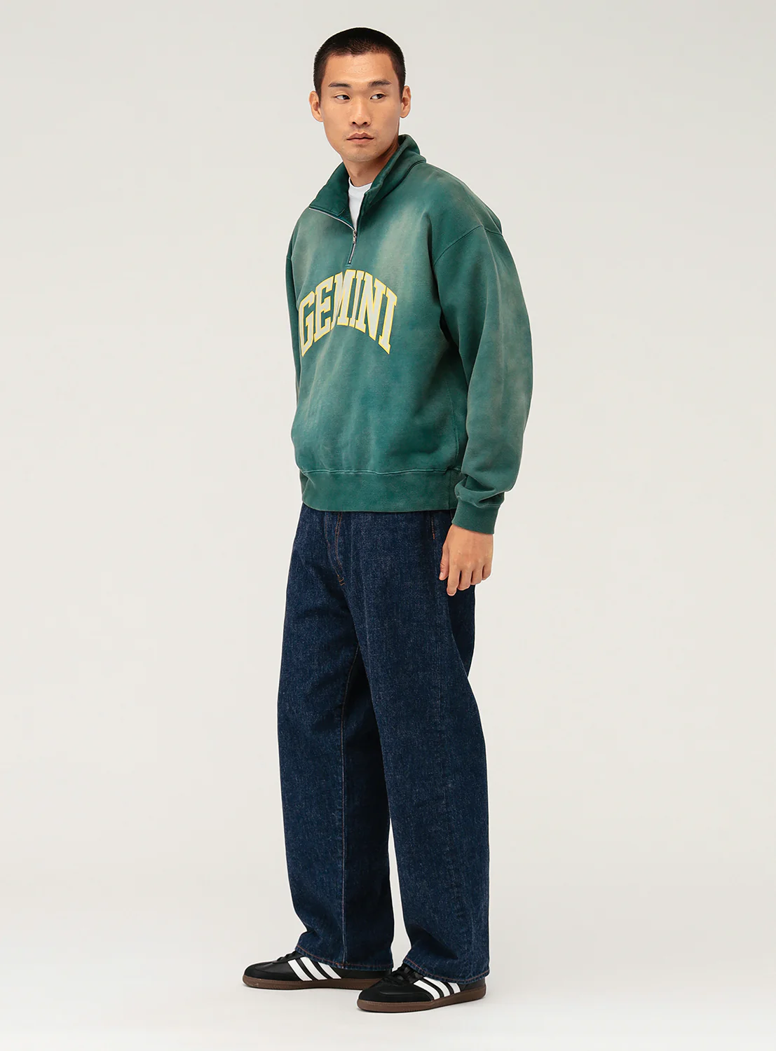 Gemini Faded Pullover Sweatshirt