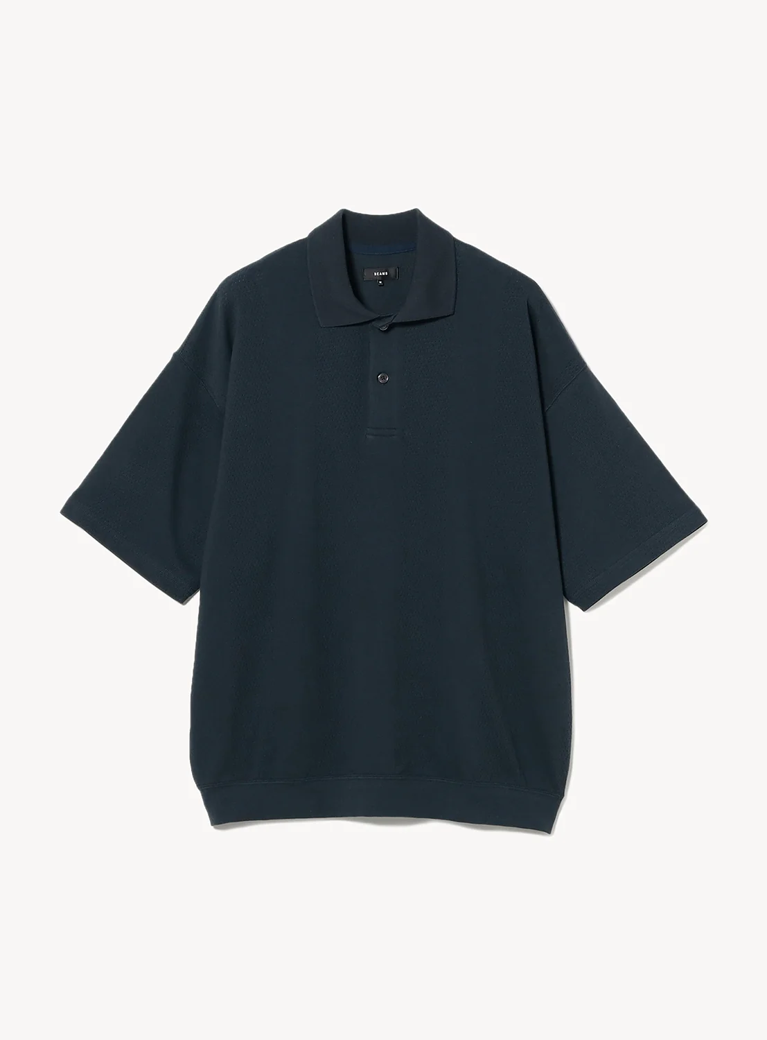 Striped Mesh Polo Shirt