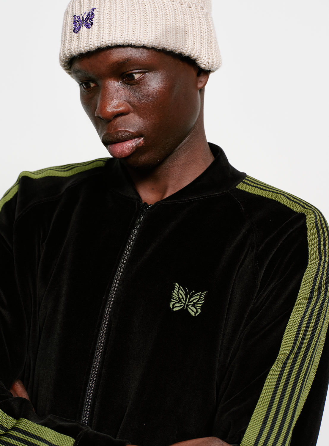 Rib Collar Track Jacket