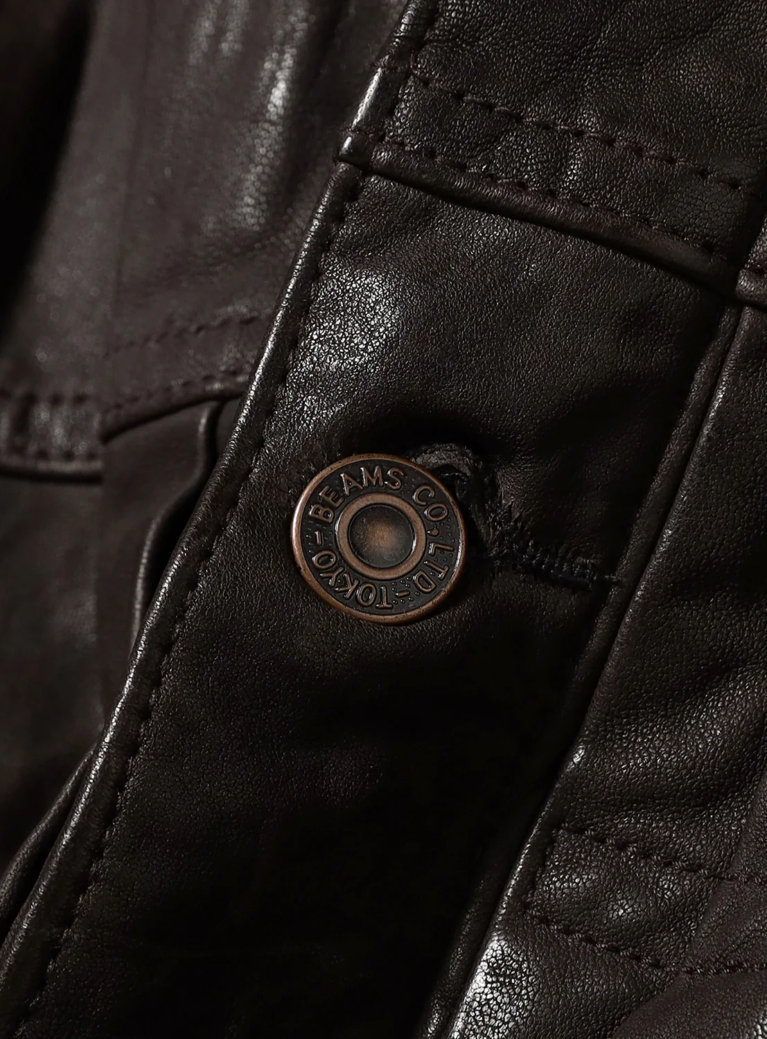 Wide Short Fit Leather Jacket