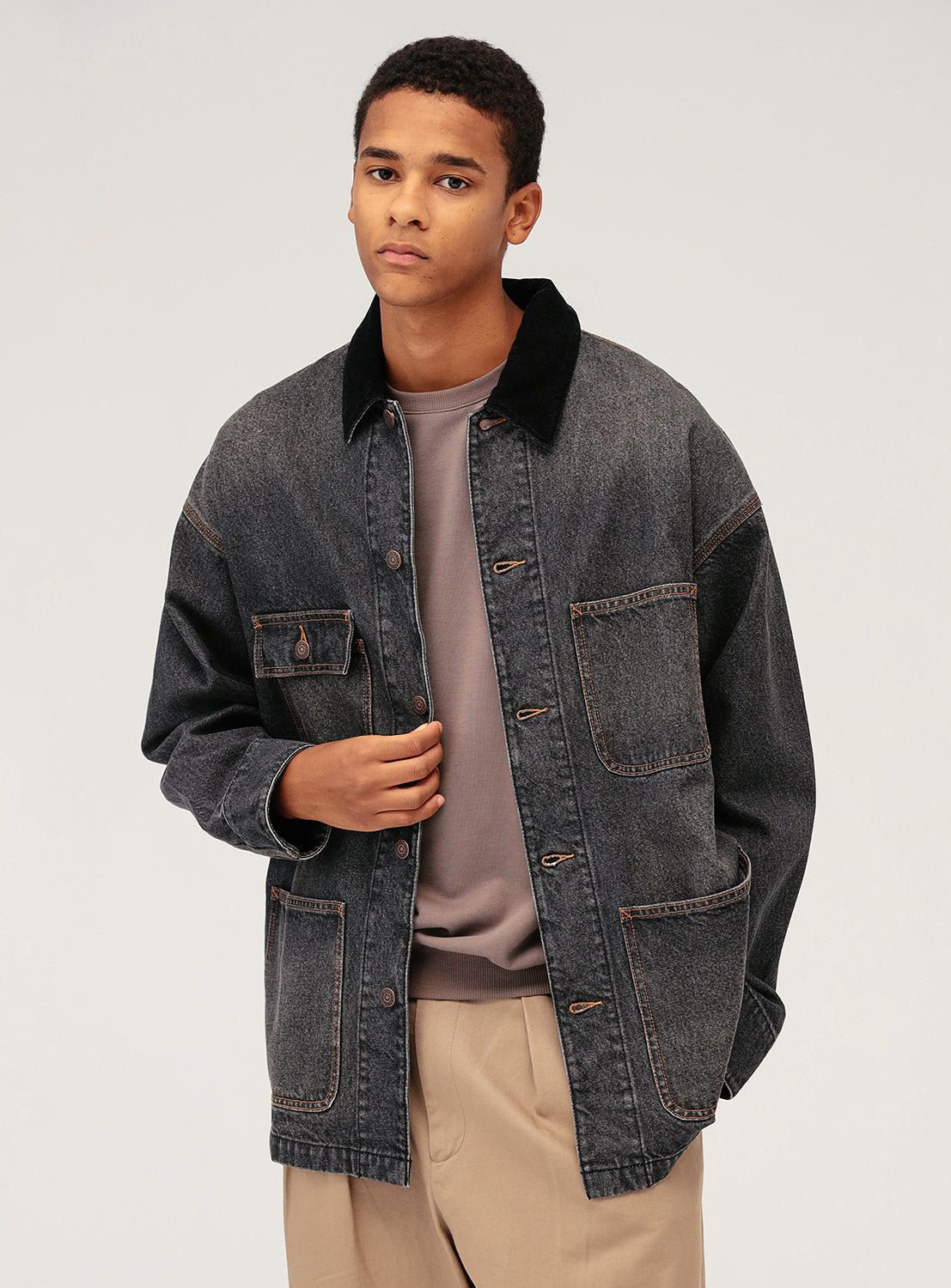 Denim Loose Coverall 2 Denim Loose Coverall
