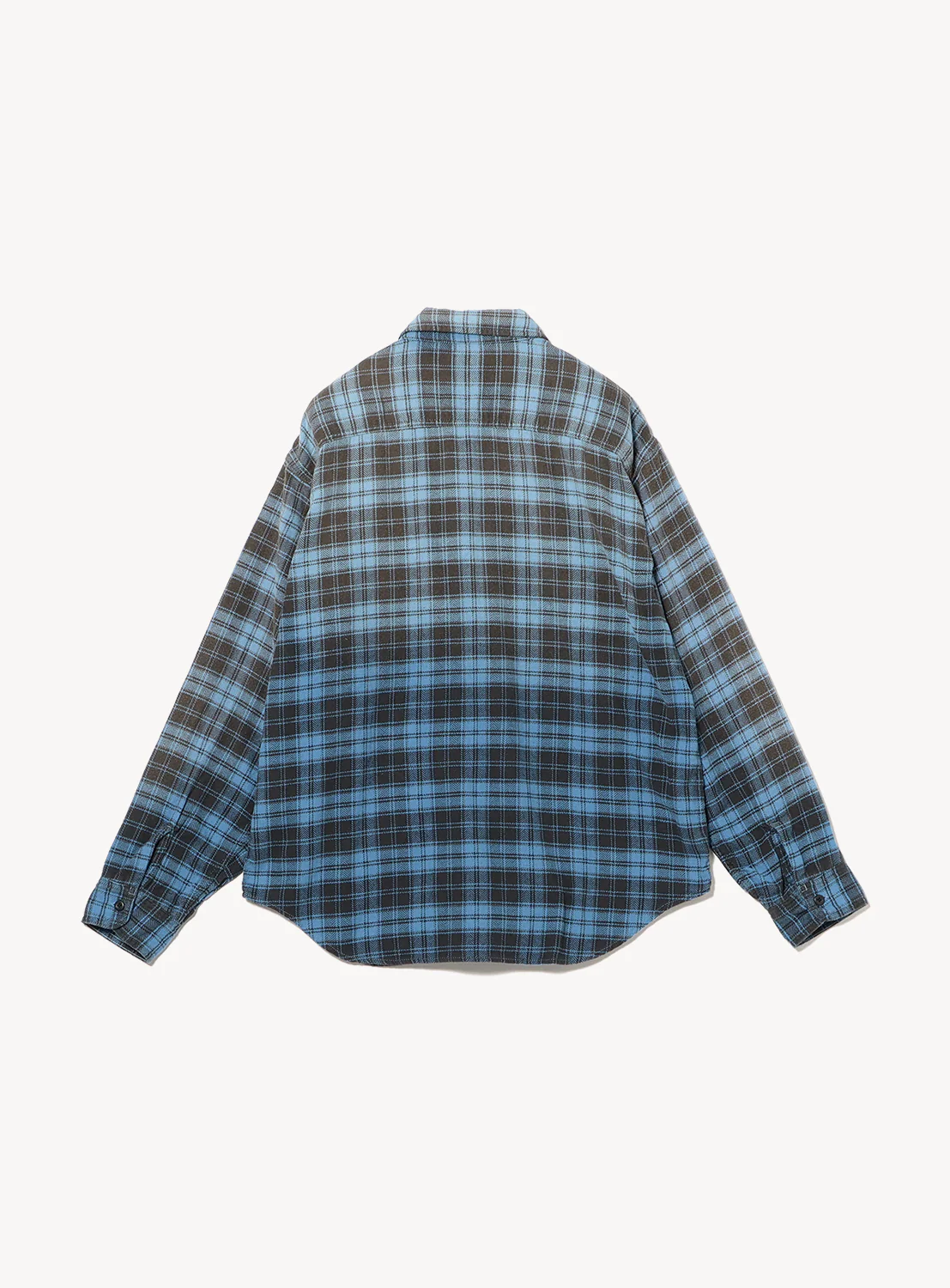 Wide-Fit Faded Check Shirt