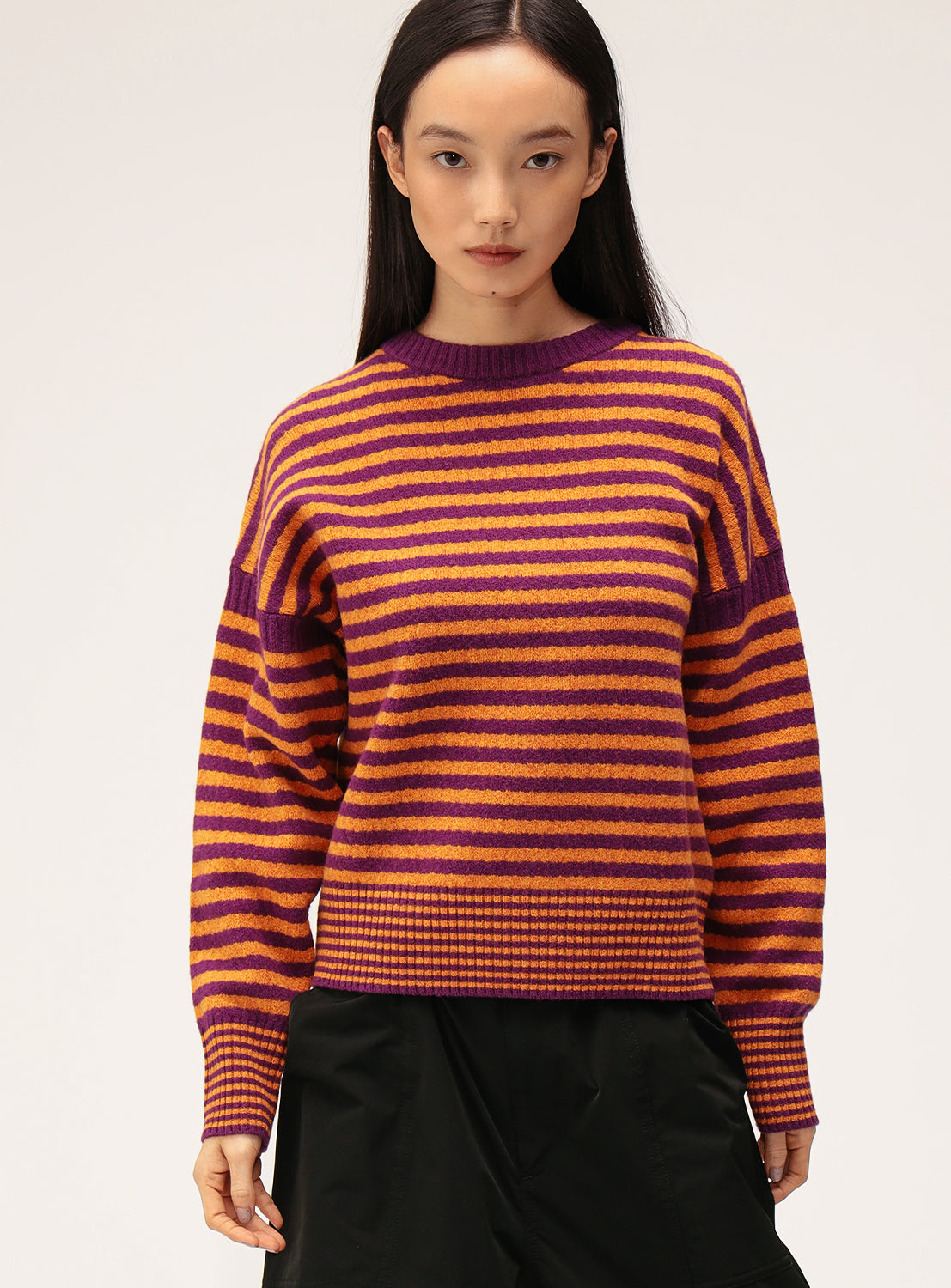 7G Striped Crew Knit