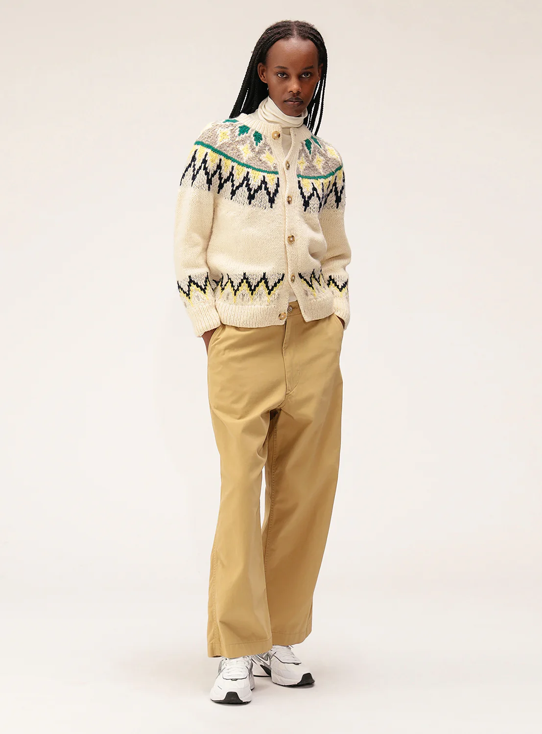 Hand Knit Nordic Cardigan